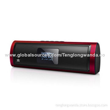Portable Speaker, Made of Aluminum, Measures 200 x 57 x 36mm